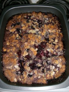 Blueberry and almond bar