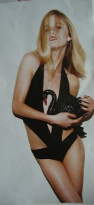 Get a black swimsuit