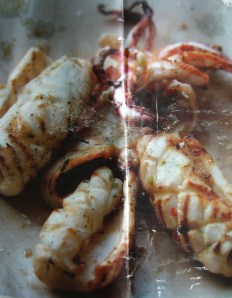 Marinated squid