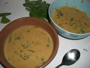 MY red lentil soup (it's not Terry's)