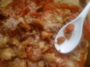 Tomatoes baked with success Tomatoes baked with success