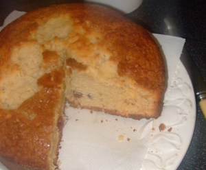 Carried away with greed cake